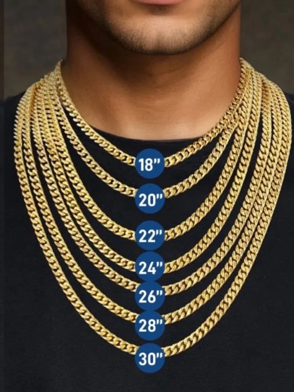 12mm Gold Cuban Link Set 24” Necklace And 8.5” Bracelet 14k Gold Plated